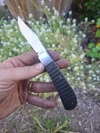 Image 2 of Clip point slipjoint, jimped richlite scales