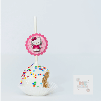 Image 5 of Cake Pop Hello Kitty Toppers Set of 12 