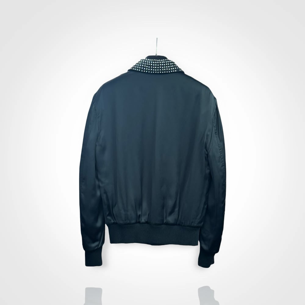 Image of Saint Laurent Paris Je T’aime Embellished Teddy Jacket