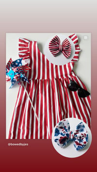 Image 3 of RWB Stripes | Classic Bows