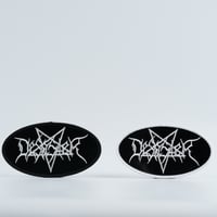 Desaster - Embroidery On Faux Leather Patch