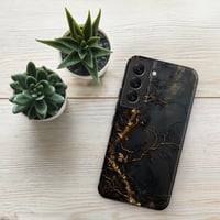 Image 16 of Gold and Black Tattered Texture Gnarled Roots Goth Inspired Tough case for Samsung®