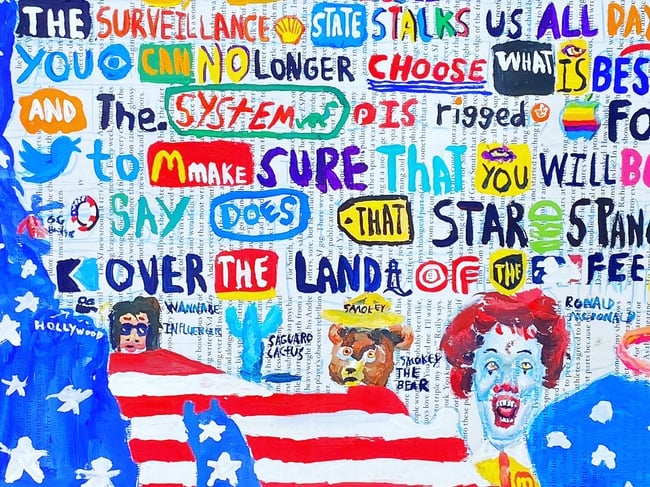 Star Spangled S*******e - Original Painting 