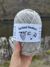 Image 3 of Whitefaced Woodland & Shetland blend Aran - 50g ball with free pattern