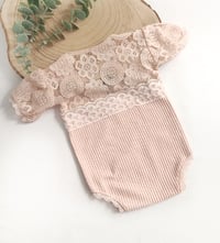 Image 1 of Sitter bodysuit for photo shoots | Linda | powder pink | 9-12 months