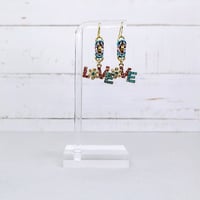 Image 3 of Peace, Love & Happiness Earrings