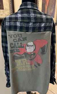Vintage Green/Black/Gray Flannel Shirt Disney Mr. Incredible