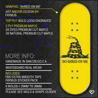 Image 1 of ‘SHRED ON ME’ + LÜXE PRO FB TAPE & FAYMUS STICKER PACK