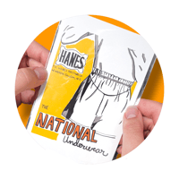 Image 1 of Hanes Faux Ad (Postcard)