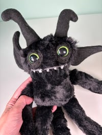 Image 2 of Winged Happy Toothy Monster - Black