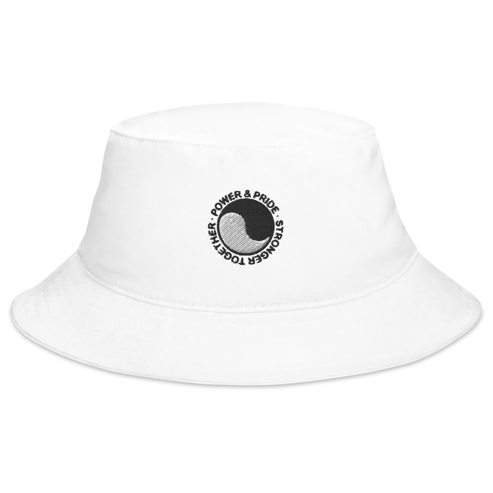 Image of POWER & PRIDE BUCKET HAT - WHITE