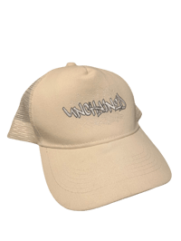 Beige Web Hat