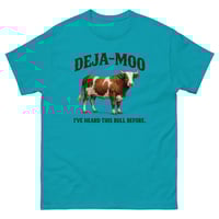 Image 4 of Deja Moo Funny Cow T-Shirt I’ve Heard This Bull Before Humor