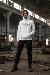 Image 3 of FlossdVip Apparel White / Red Hoodie 