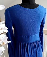 Image 3 of Maternity shooting dress Amanda | size M | indigo | ribbed fabric| photo props