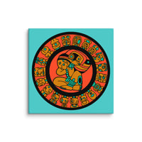Image 2 of Mayan Calendar, Wheel of Time, High Resolution Canvas Print with wood backing