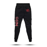 Black and Red Germ Joggers