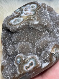 Image 10 of Druzy Rainbow Amethyst With Stalactite Eyes #2398