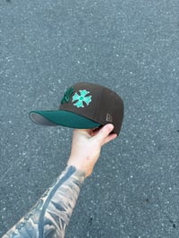 Image 3 of BROCCOLI BROWN NEW YORK YANKEES CUSTOM FITTED CAP