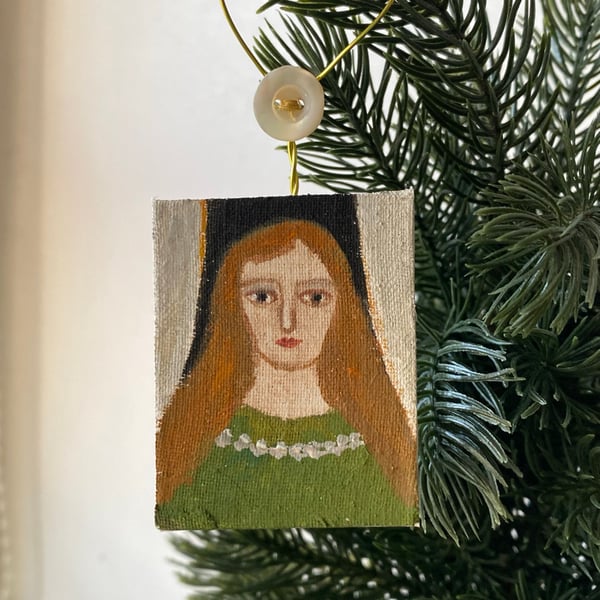 Image of Green angel - miniature painting 