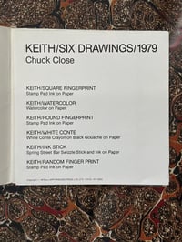 Image 2 of Chuck Close Keith/Six Drawings