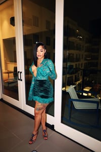 Image 1 of Lilly Velvet Cocktail Dress