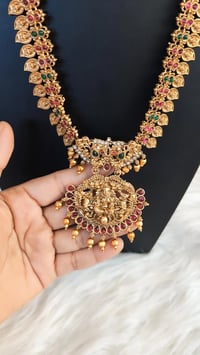 Image 2 of Sujata-Temple Jewelry Necklace Set Featuring Goddess Laxmi Copy