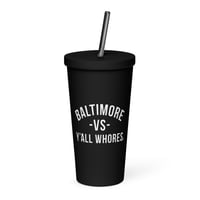 Image 1 of Insulated tumbler with a straw