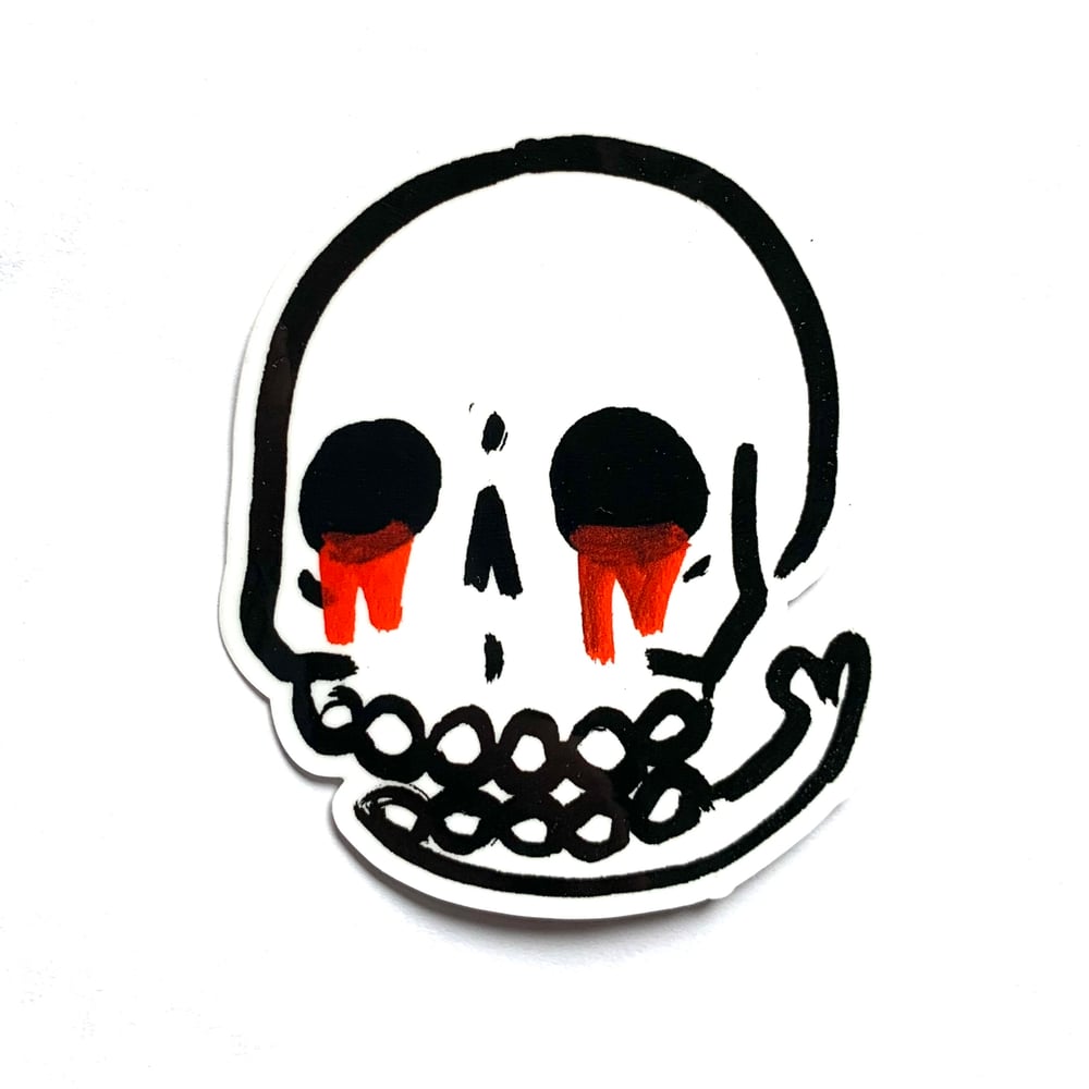 Image of The most liked skull sticker 