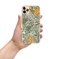 Image 2 of Art Nouveau Inspired Soft Multicolor Boho Floral Sketch Clear Case for iPhone®