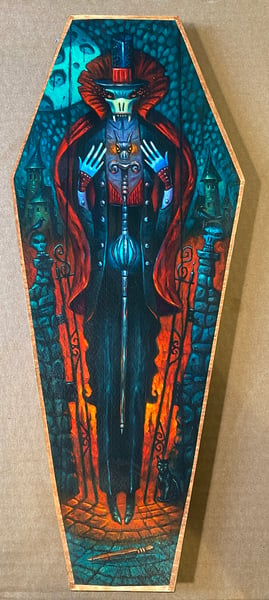 Image of Mini Coffin Dracula Print
