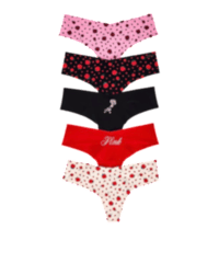 5-PACK NO-SHOW THONG PANTIES