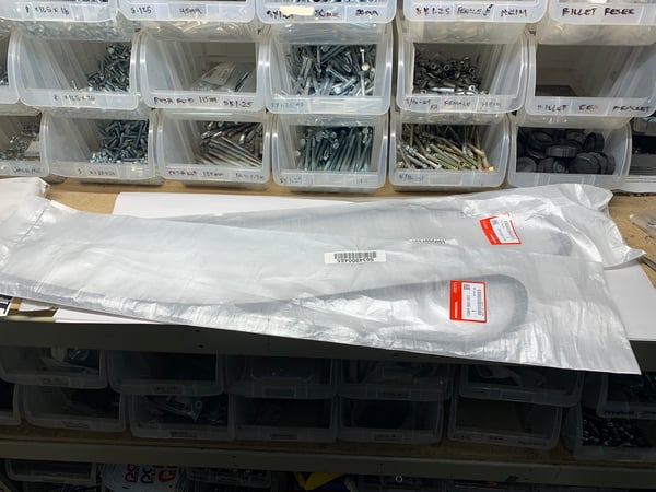 Image of 1988-1991 Crx rear quarter moldings R+L