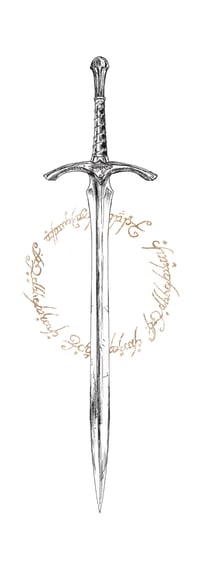 Image 3 of LOTR Weapon Selection 4 - Gandalf: Grey Staff, White Staff, Sword