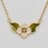 Image 1 of Fable Enamel Poppy Anemone Necklace