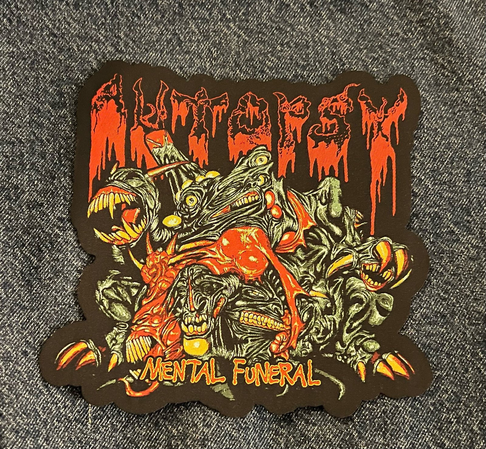 AutopsyDeathMetal — Mental Funeral Oversize patch