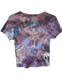 Image 6 of ♻️ UPCYCLED M BDG Crop Tee in Moody Watercolor Ice Dye