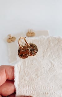 Image 3 of Gold celestial earrings 