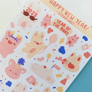 Image of Happy New Year Sticker Sheet