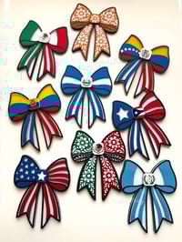 Image 1 of UNITY FLAG BOW BUNLDE SVG