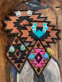 Image 2 of Small Aztec Earring Card