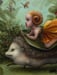 Image of The Hedgehog Pixie - original oil painting by Mab Graves
