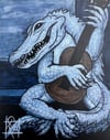 “The gator player” 3” matte vinyl sticker 