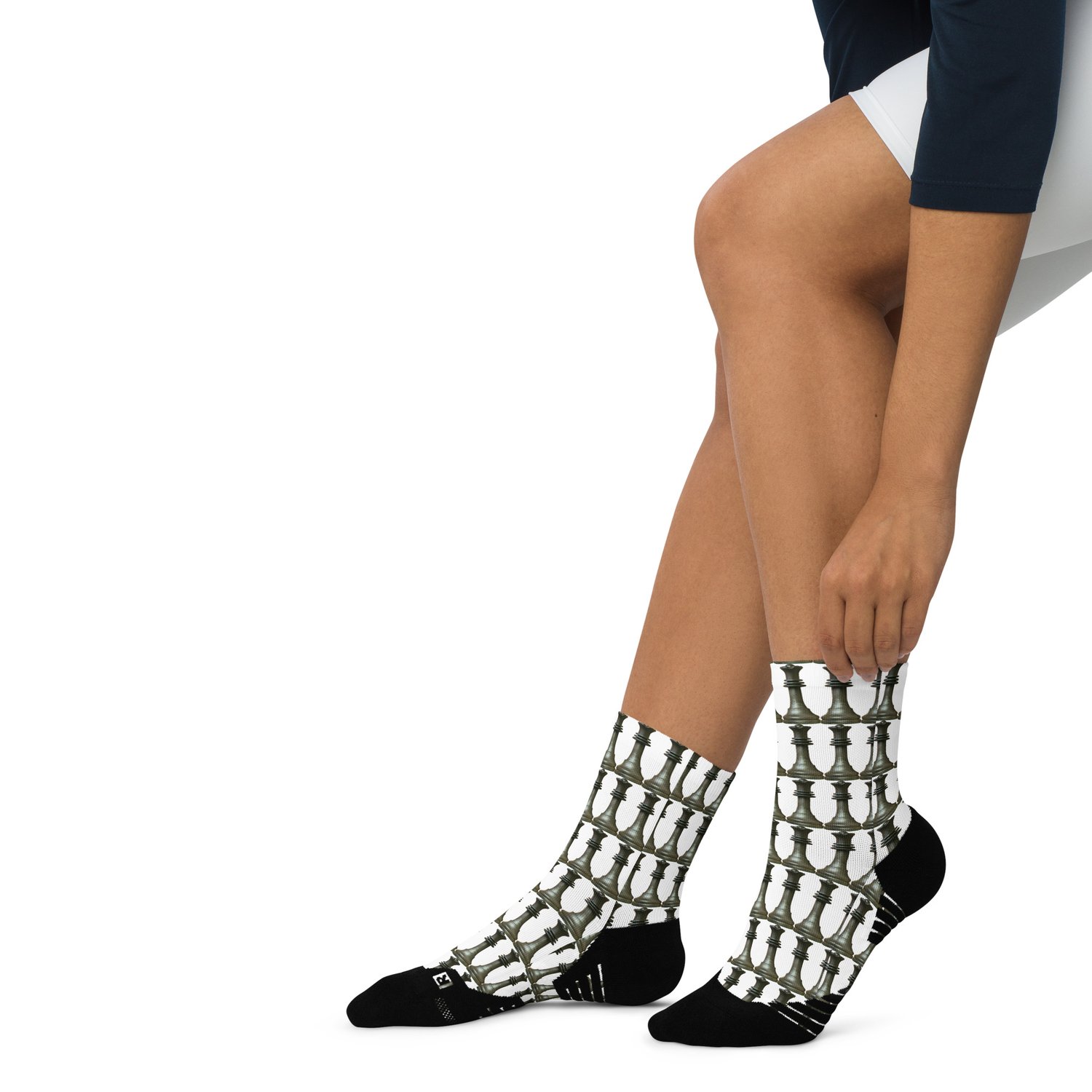 Image of chess color Ankle socks