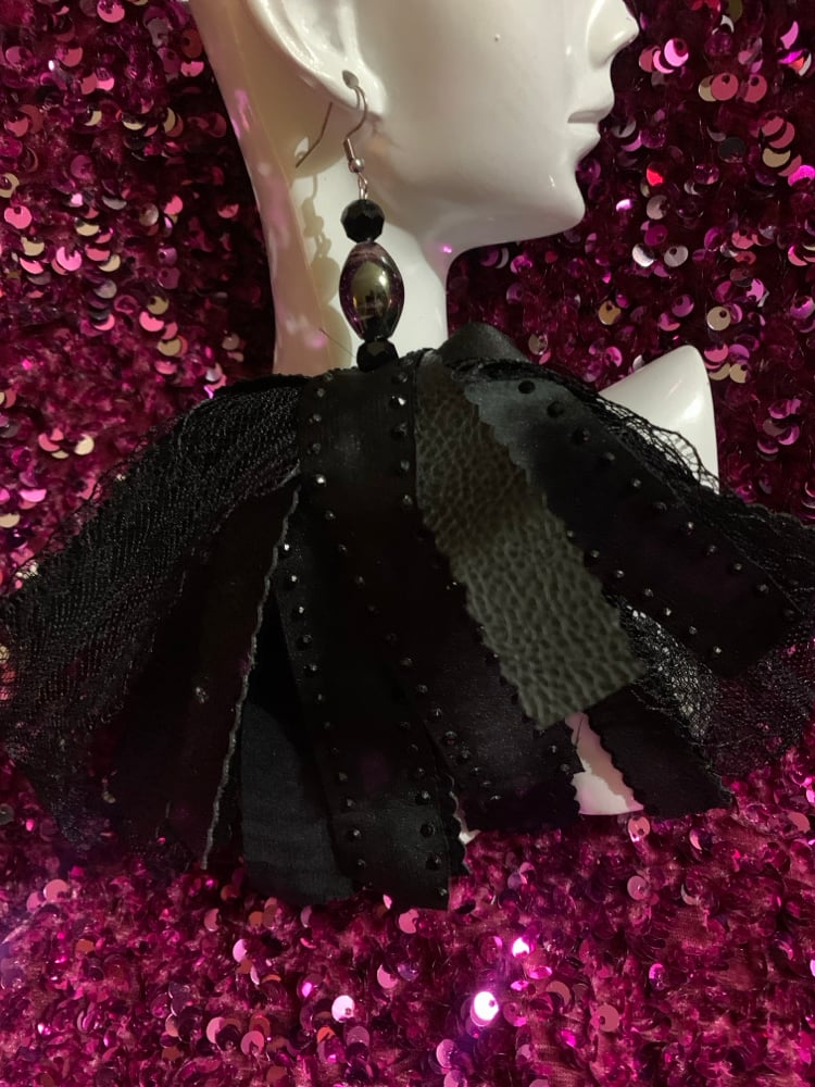 Image of Midnight Tassel Earrings