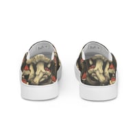 Image 3 of Dark Cottagecore Goth Inspired Vibrant Mushroom Women’s slip-on canvas shoes