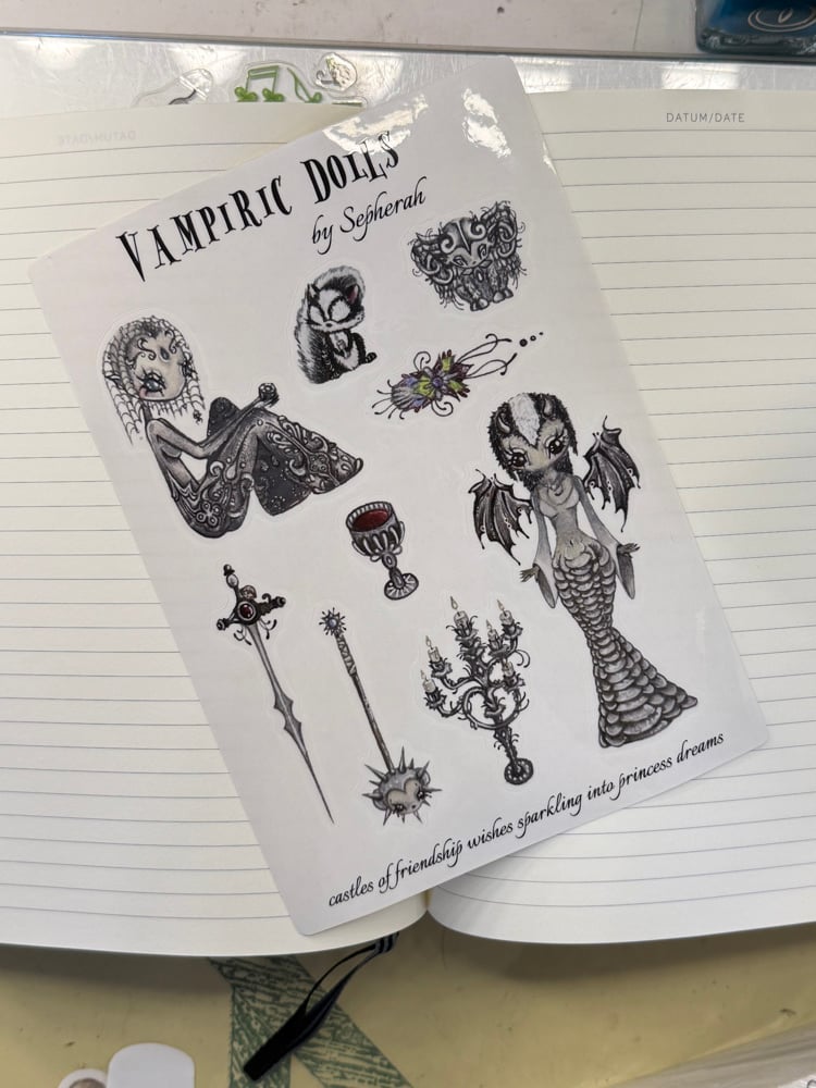 Image of Vampiric dolls (transparent) (5x7)