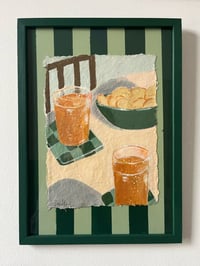 Image 1 of Two pints of Pale and a bowl of posh crisps 