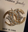 Gold Fashion Brooch