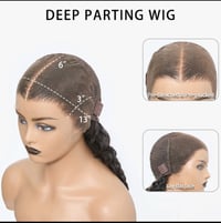Image 3 of Valentina Luxe 13×6 Water Wave Lace Wig – 150% Density – Glueless Pre-Bleached Knots